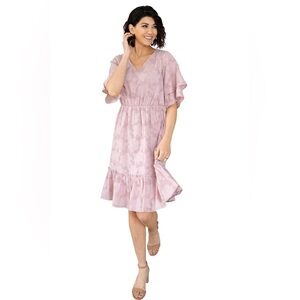 Mikarose Pink Midi Dress Sz L